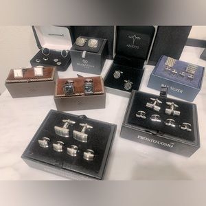 Men’s Bundle 8 boxes of various Cufflinks & Cufflink/Stud Sets